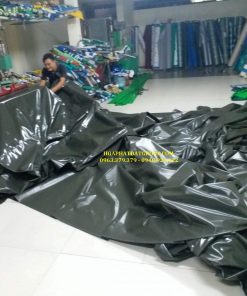 Gia công may ép tại xưởng bạt