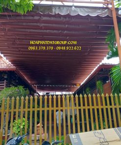 Báo giá mái che bằng bạt xếp bạt kéo di động mẫu đẹp siêu bền siêu rẻ