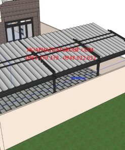 Thiết kế mái che nhà kho