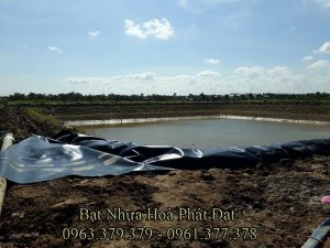 Bảng giá thi công lót bạt ao hồ chứa nước, màng (bạt) chống thấm HDPE đen nuôi cá tôm tại Việt Trì Phú Thọ