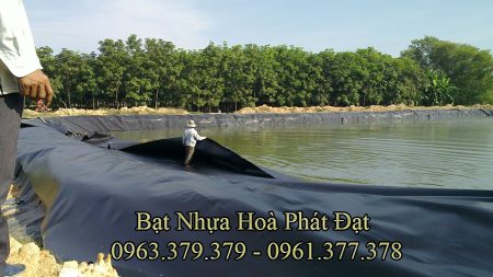 Bảng giá thi công lót bạt ao hồ chứa nước, màng (bạt) chống thấm HDPE đen nuôi cá tôm tại Long Xuyên An Giang