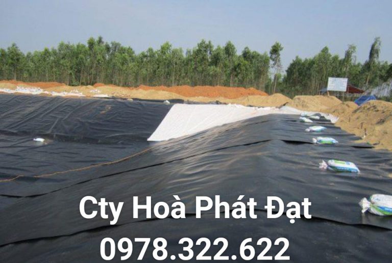 Bảng giá thi công lót bạt ao hồ chứa nước, màng (bạt) chống thấm HDPE đen nuôi cá tôm tại Cao Bằng