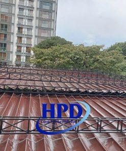 Thi Công Mái Che Sân Trường