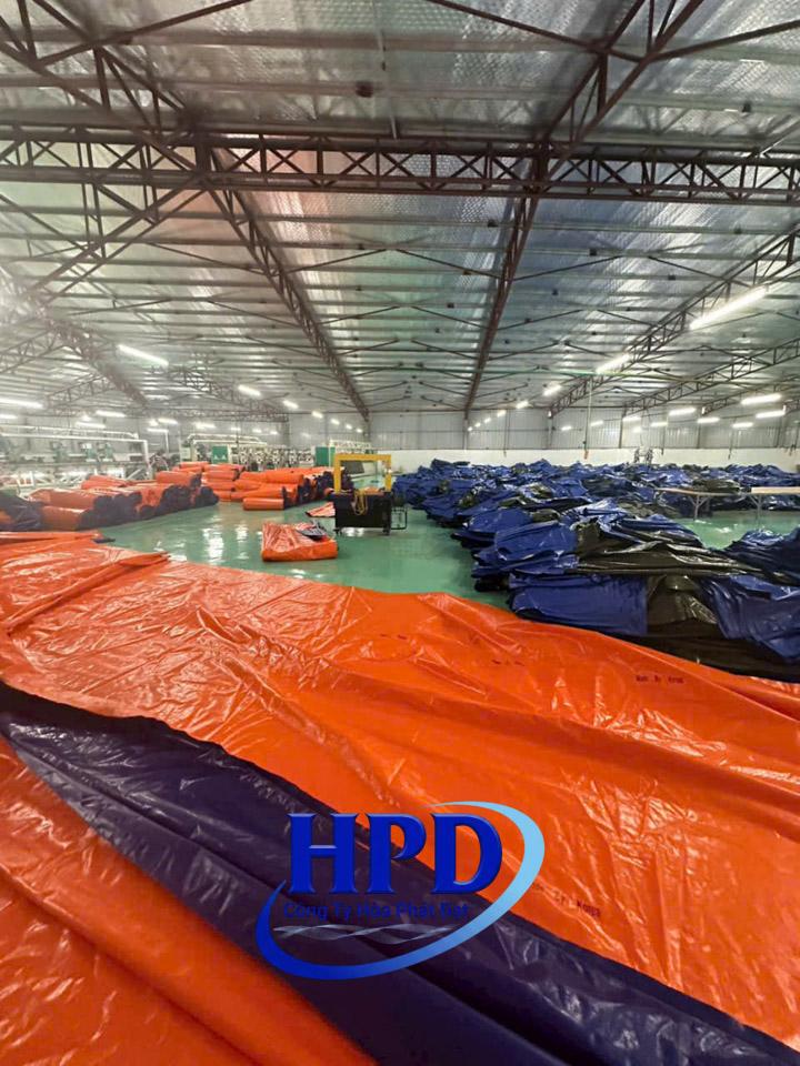 Hình ảnh: Gia công bạt xanh cam